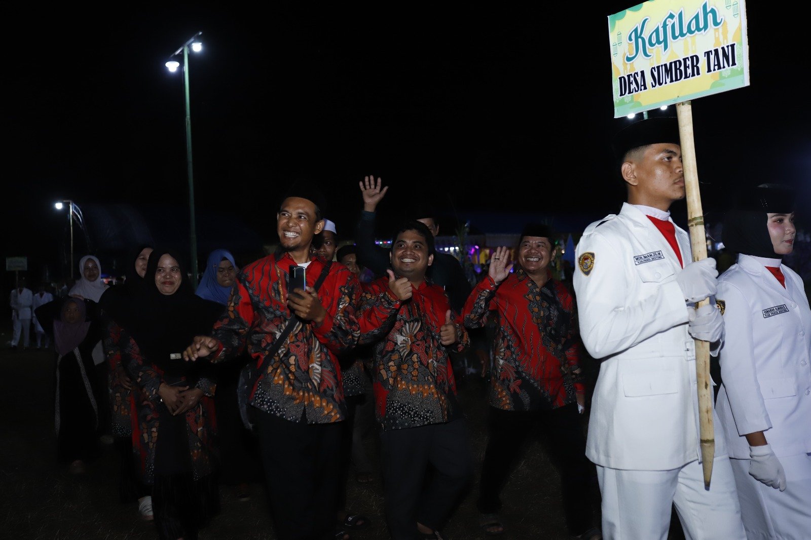 Desa Sumber Tani mengikuti kegiatan Musabaqah Tilawatil Quran (MTQ) ke XVIII di Desa Kasimbar Palapi, Kec. Kasimbar